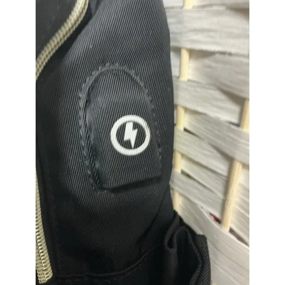 Lovevook 12” Backpack w/ USB & Multiple Pockets, Gold‎ Zipper